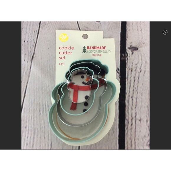 Wilton Cookie Cutters “Holiday Christmas Set” 4~Stars 4~Snowman 5~Edible Markers - Picture 2 of 7